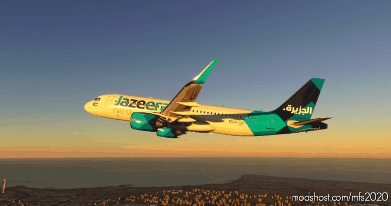 [A32NX] Jazeera Airways [4K] for Microsoft Flight Simulator 2020