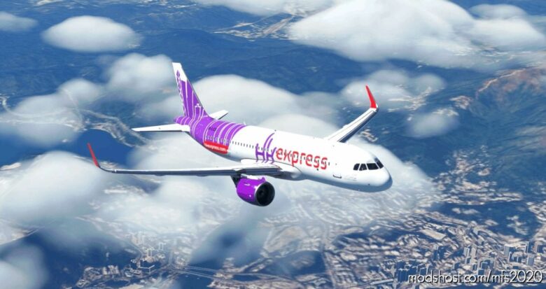 [A32NX] Hong Kong Express [8K] V2.5 for Microsoft Flight Simulator 2020