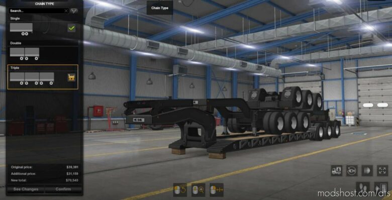 Stacked SCS Lowboy Trailers V1.3 [1.41.X] for American Truck Simulator