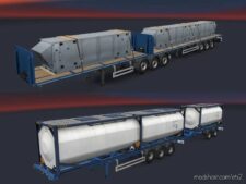 ETS2 Trailer Mod: Freight Market Flatbed Doubles 1.41 (Image #5)