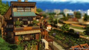 Sims 4 House Mod: Industrial Cafe – NO CC (Image #16)