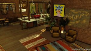 Sims 4 House Mod: Industrial Cafe – NO CC (Image #17)