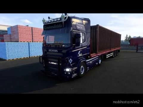 Scania V8 Open Pipe With Lepidas Team Exhaust System [1.41.X] for Euro Truck Simulator 2