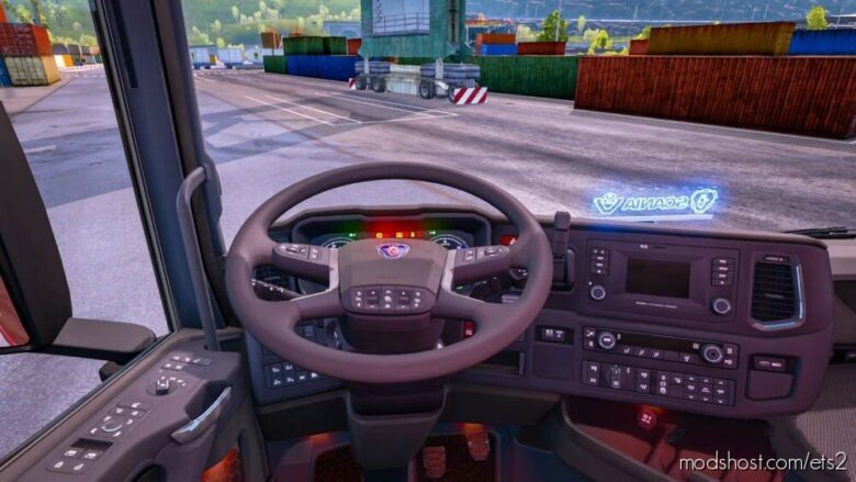 Positionable Steering Wheel [1.41.X] for Euro Truck Simulator 2
