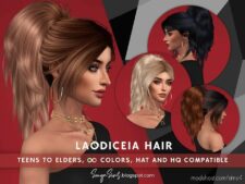 Laodiceia Hair for The Sims 4