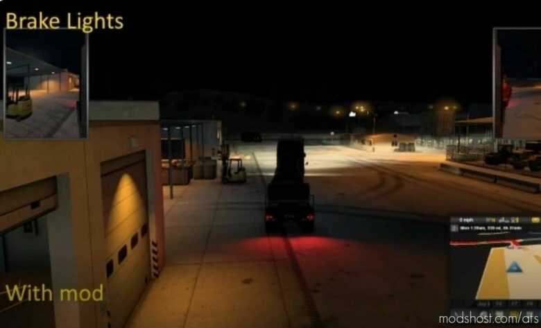 Brighter Truck And Trailer Lights V1.2 [1.41.X] for American Truck Simulator