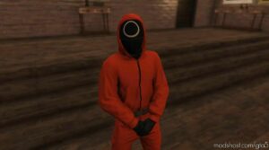 GTA 5 Player Mod: Squid Game Guard Outfit For MP Male V2.0 (Image #4)