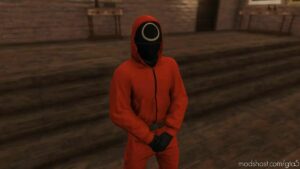 GTA 5 Player Mod: Squid Game Guard Outfit For MP Male V2.0 (Image #5)