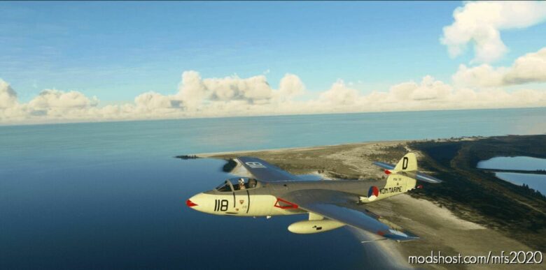 Hawker Seahawk Dutch Navy 118 for Microsoft Flight Simulator 2020