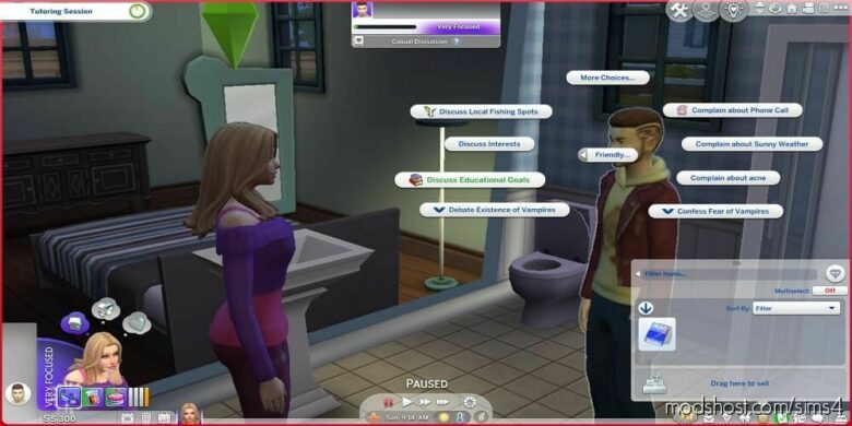 Simple Tutor Mod for The Sims 4