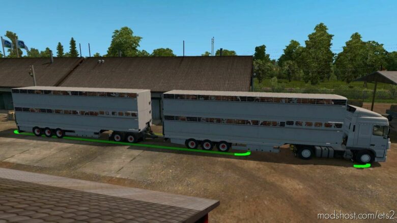 Semi Trailer-Cattle Carrier In Ownership [1.42] for Euro Truck Simulator 2