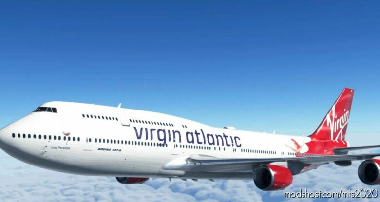 Asobo 747-8I Virgin Atlantic 21ST Birthday [NO Mirroring] for Microsoft Flight Simulator 2020