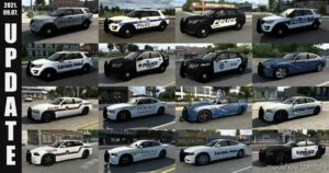 Municipal Police Traffic Pack V1.2.2 -04.10.21- [1.42] for American Truck Simulator