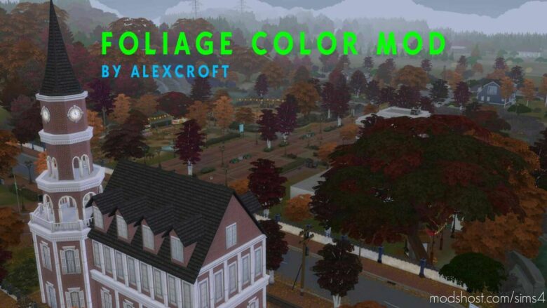 Change Foliage Color Mod for The Sims 4