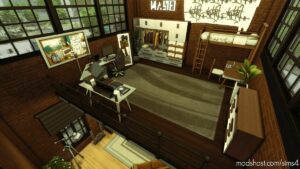 Sims 4 House Mod: NY Industrial Loft – NO CC (Image #13)