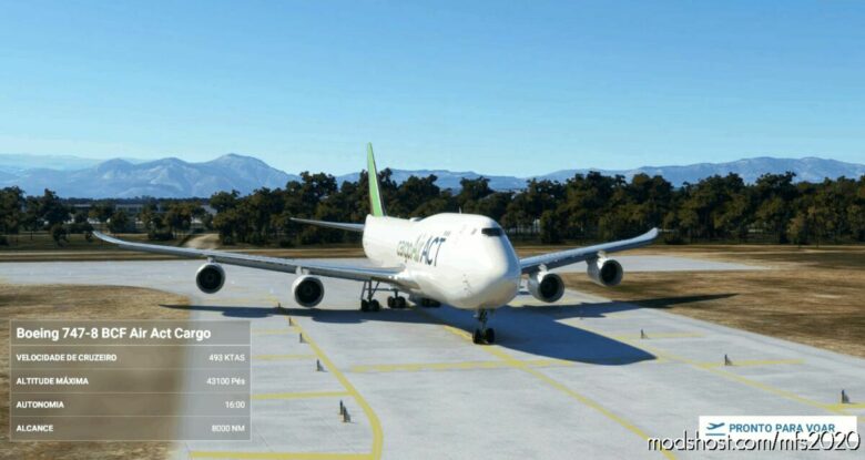 Asobo 747-8 BCF AIR ACT Cargo [NO Mirroring] for Microsoft Flight Simulator 2020