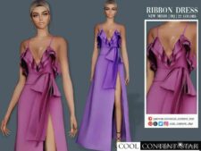 Ribbon Dress for The Sims 4
