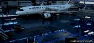 MSFS 2020 8K Mod: A32NX Flybywire | Airbus A320Neo Special Livery AIR France TW-7232 With Mask In 8K (Image #2)