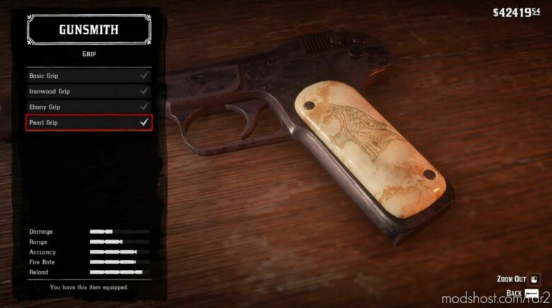 Ivory Grip for Red Dead Redemption 2