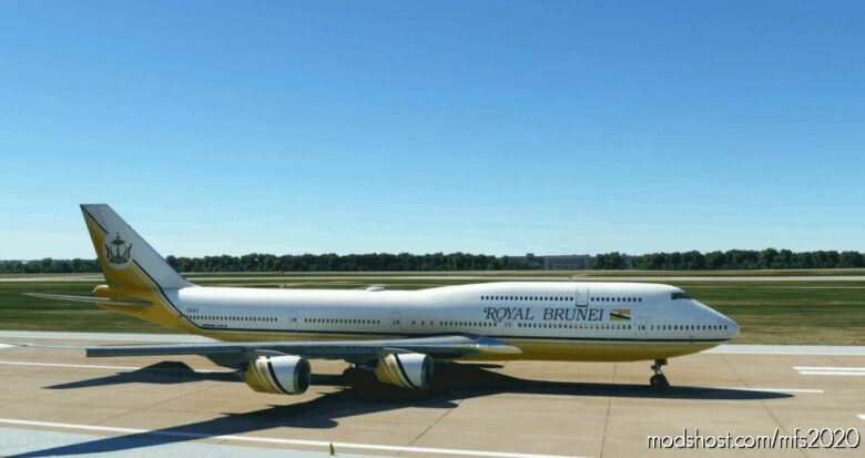 Asobo 747-8I Royal Brunei Airlines [NO Mirroring] for Microsoft Flight Simulator 2020