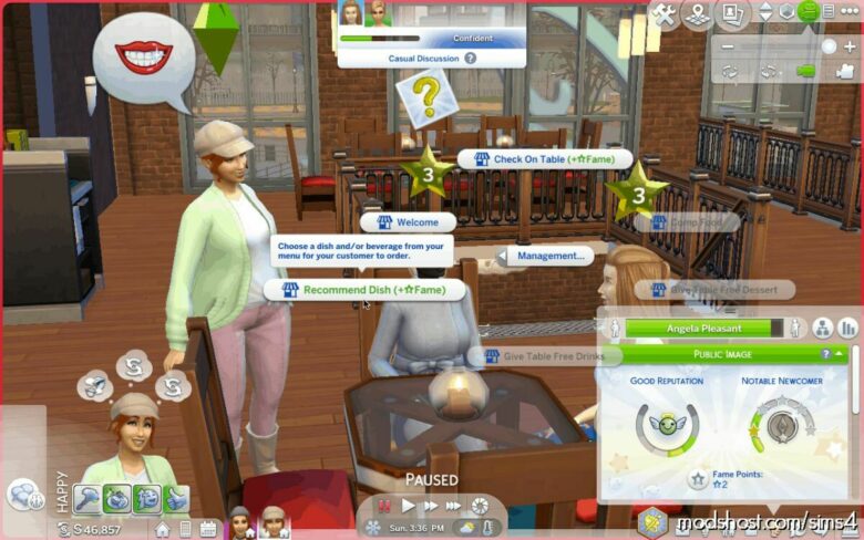 GET Famous From Running Your Restaurant for The Sims 4