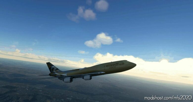 Asobo 747-8 BCF Etihad Cargo NEW [NO Mirroring] for Microsoft Flight Simulator 2020