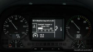 ETS2 Mercedes-Benz Part Mod: Actros 2009 Realistic Dashboard Computer 1.42 (Image #2)