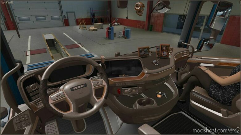 Beige Interior For DAF XG 2021 V0.8 for Euro Truck Simulator 2