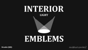 Interior Light & Emblems V8.1B [1.42] for Euro Truck Simulator 2