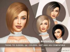 LET ME Speak To The Manager Hair for The Sims 4