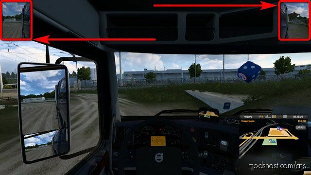 Compact Mirrors for American Truck Simulator