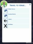 Sims 4 Mod: Travel To Venue – Hidden And Vacation Destinations (Image #2)