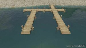 Boat Docks (Wood And White) for Farming Simulator 19