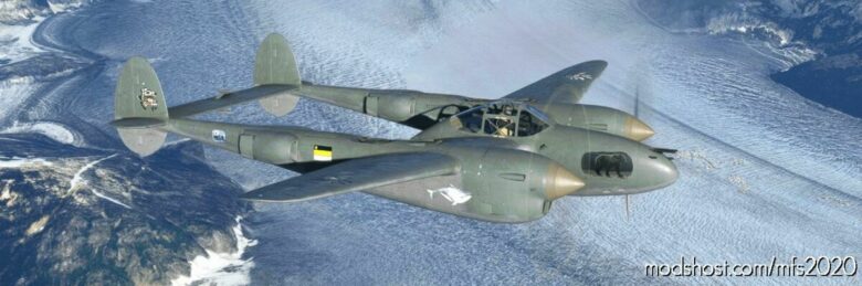 P-38L Lightning Flyingiron Blue Grey Inupiaq for Microsoft Flight Simulator 2020