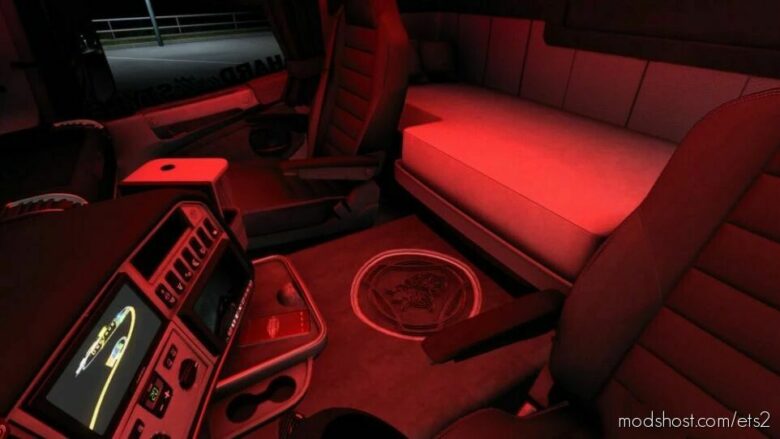 RED LED Interior Lighting Tuning Mod [1.42] for Euro Truck Simulator 2