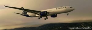 MSFS 2020 Airbus Livery Mod: Aegean Airlines Sx-Nea 8K (Fictional) (Image #2)