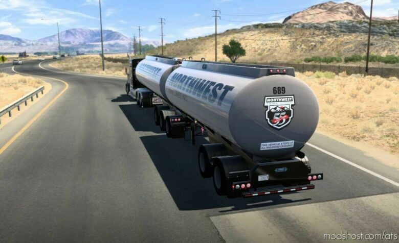 Advanced B-Train Tanker V1.0R (1.3) [1.42] for American Truck Simulator