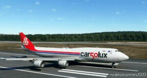 MSFS 2020 747-8 Livery Mod: Asobo 747-8 BCF Cargolux 50 Years NO Mirroring (Image #2)