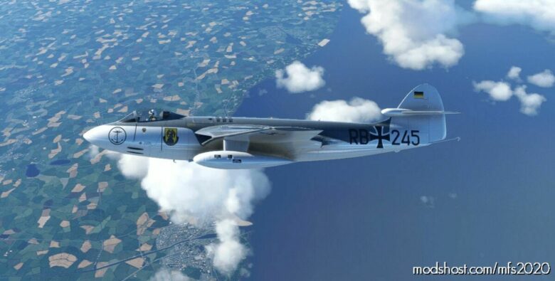 Hawker SEA Hawk German Navy With Code: RB+245 for Microsoft Flight Simulator 2020
