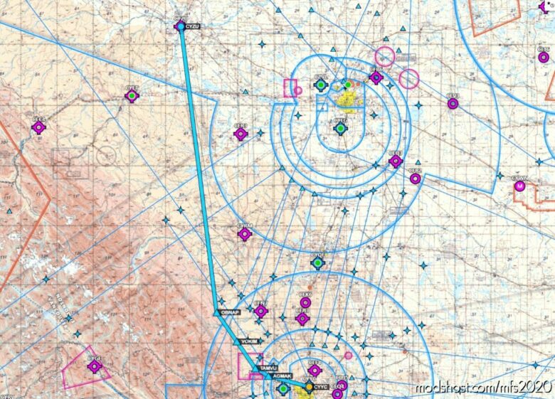 IFR GPS Flightplan Route Calgary To Whitecourt for Microsoft Flight Simulator 2020