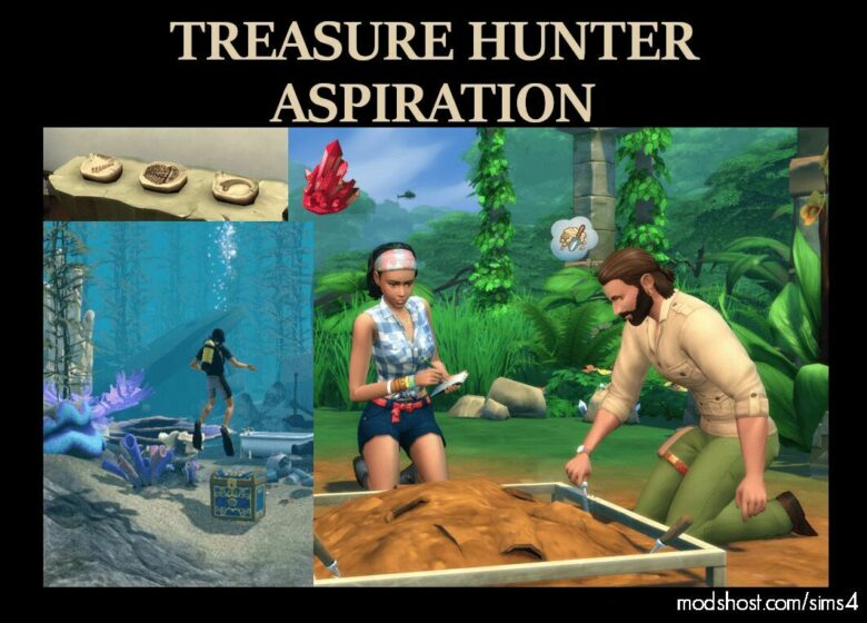 Treasure Hunter Aspiration for The Sims 4