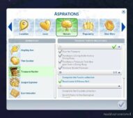 Sims 4 Mod: Treasure Hunter Aspiration (Image #2)