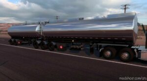 Advance B-Train Tanker V1.2R (+Wheel Particles E.G.) [1.42] for American Truck Simulator