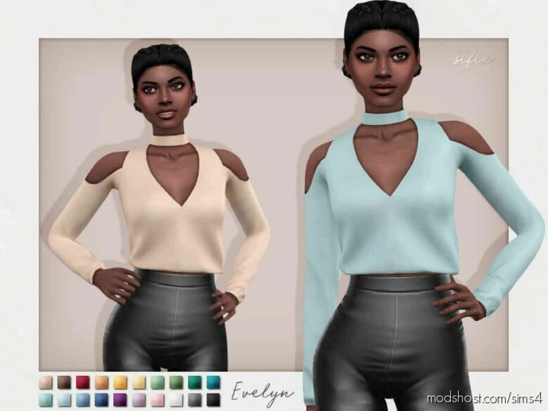 Evelyn TOP for The Sims 4