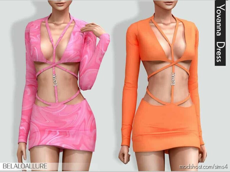 Yovanna Dress for The Sims 4