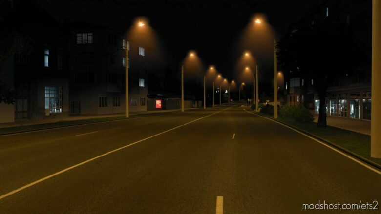 Street Lamps With FOG [1.42] for Euro Truck Simulator 2