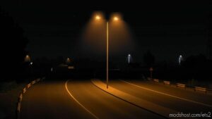 ETS2 Mod: Street Lamps With FOG 1.42 (Image #2)