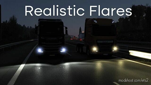 Realistic Flares V3.0 By Leozin [1.41 – 1.42] for Euro Truck Simulator 2