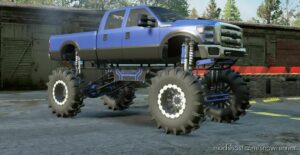 SnowRunner Car Mod: B-350 Diesel Mega MUD Truck V2.0.0 (Image #7)