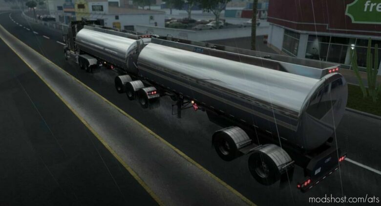 Advance B-Train Tanker V1.3R (+NEW Companies E.G.) [1.42] for American Truck Simulator